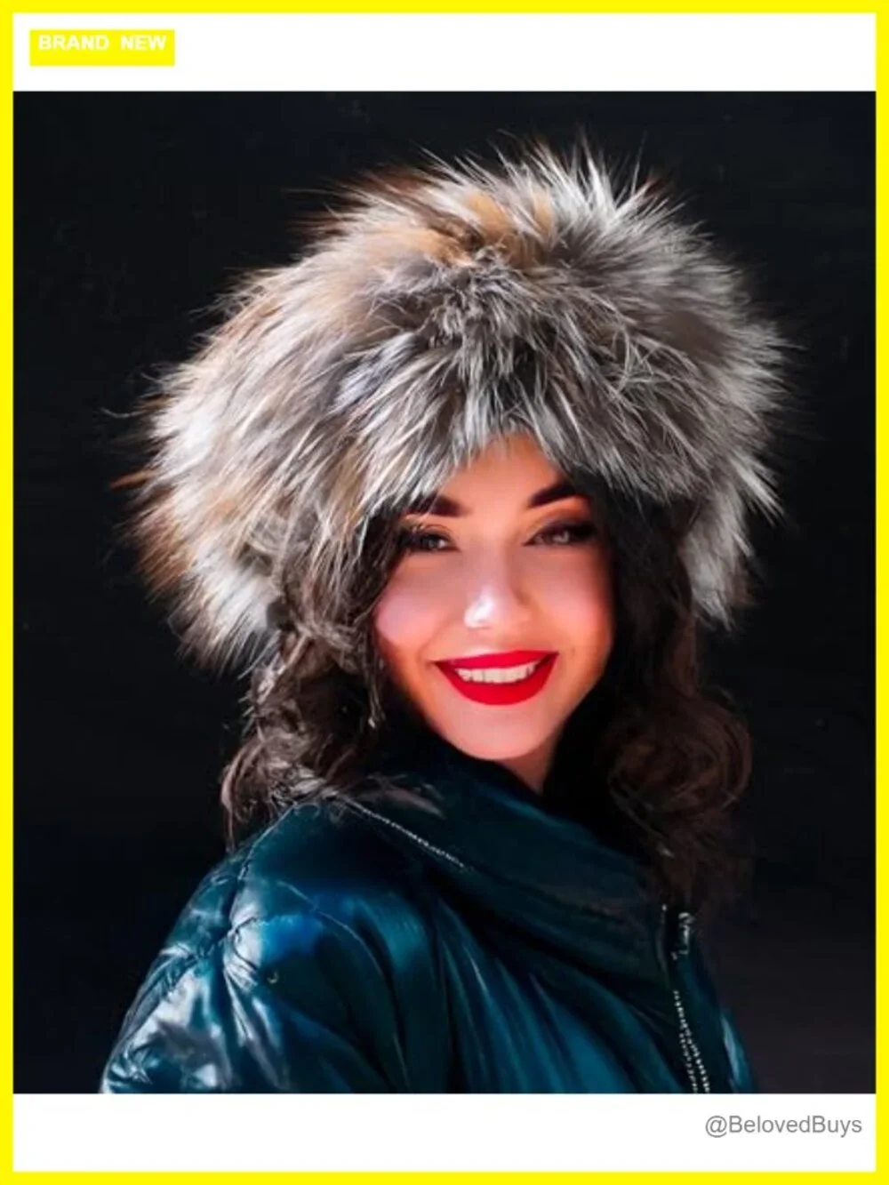 Real Fur Neck Warmer Scarf Infinity Scarf Ear Muffs 3-in-1 Winter Headband